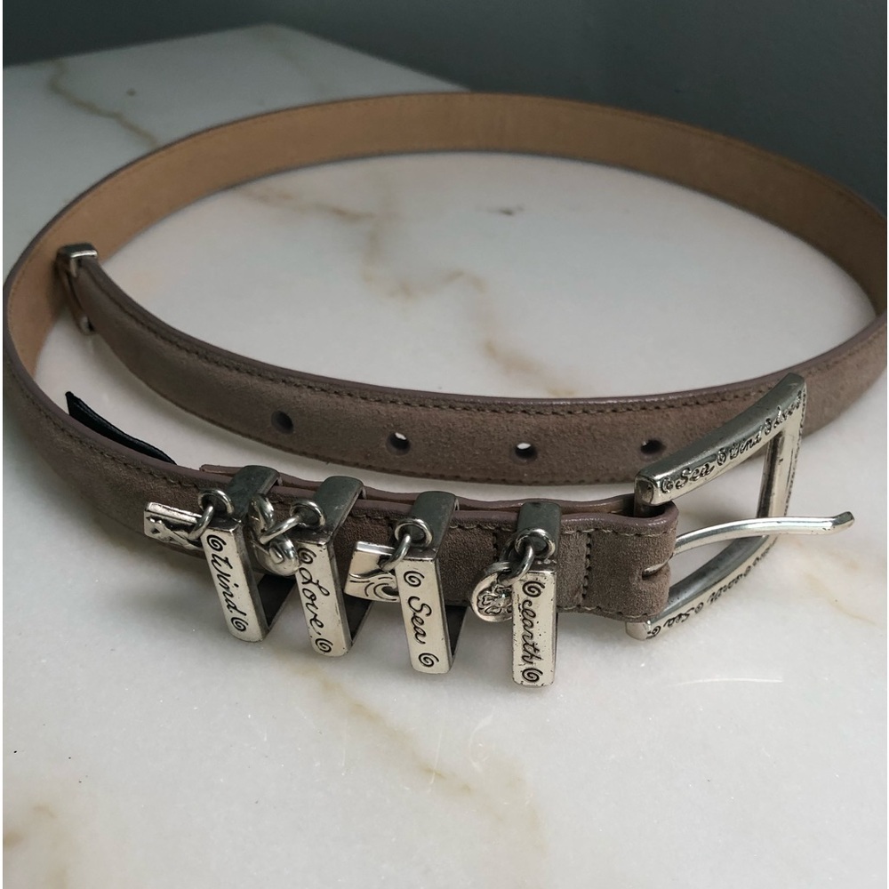 Brighton vintage beige suede belt. NWOT @earth, love, wind,sea.